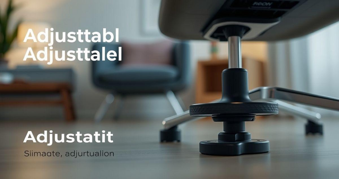 Pé nivelador articulado como solução ideal para estabilidade Pé nivelador articulado como solução ideal para estabilidade